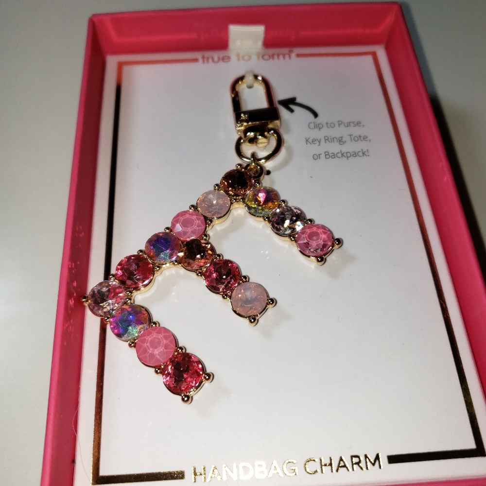 Handbag Purse Charm Keychain Letter E  New